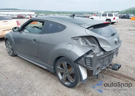 2015 Hyundai Veloster Turbo из США, поврежденный, VIN KMHTC6AE2FU230993